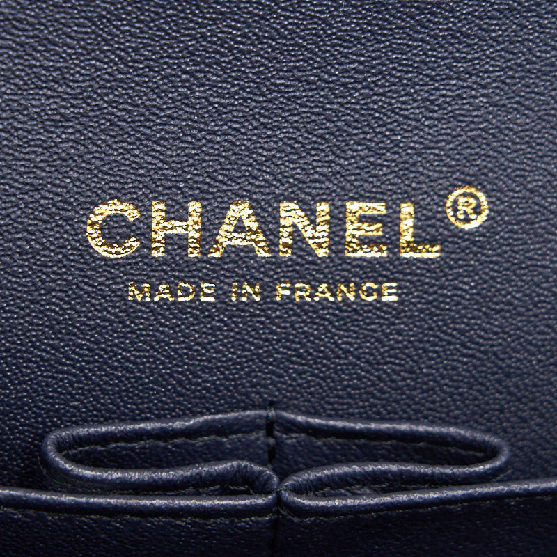 Chanel medium 25cm Classiccal double flap cavier Navy L year 2020