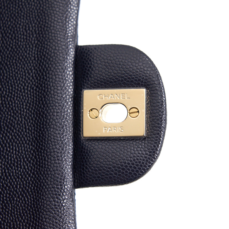 Chanel medium 25cm Classiccal double flap cavier Navy L year 2020