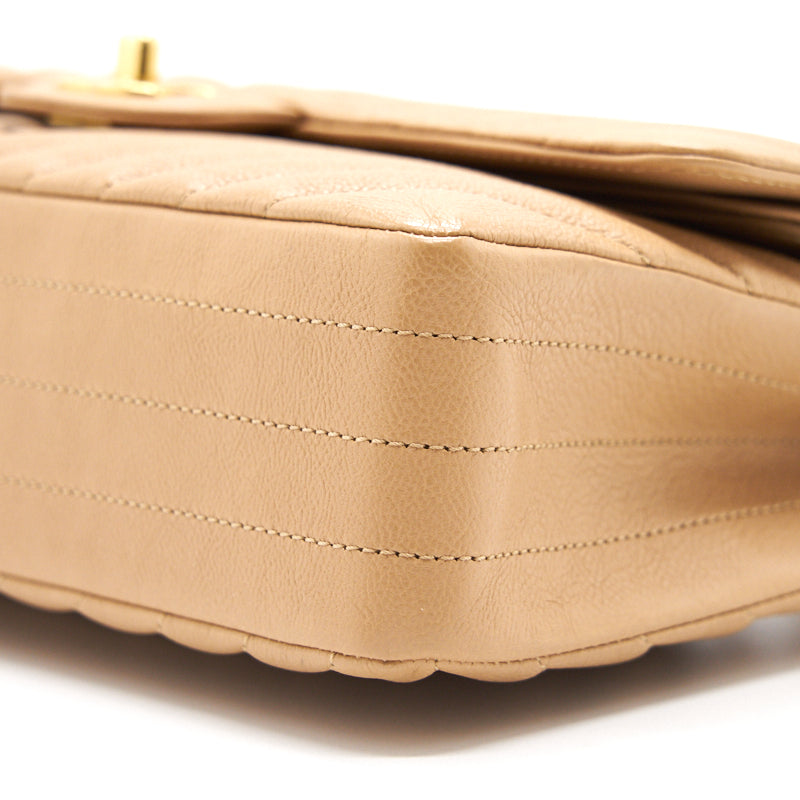 Chanel Medium Classic Flap Dark beige with