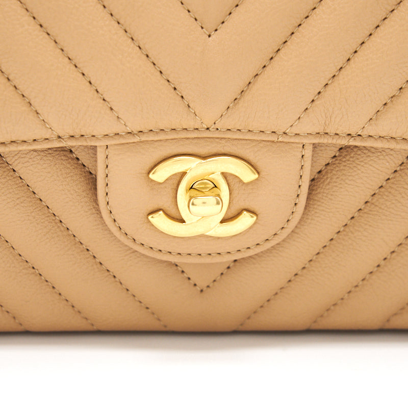 Chanel Medium Classic Flap Dark beige with