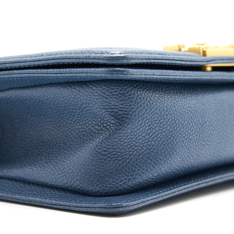 Chanel Small Leboy Cavier Dark Blue