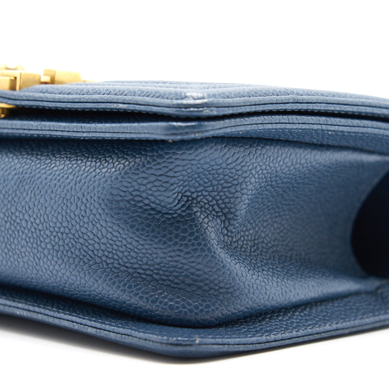 Chanel Small Leboy Cavier Dark Blue