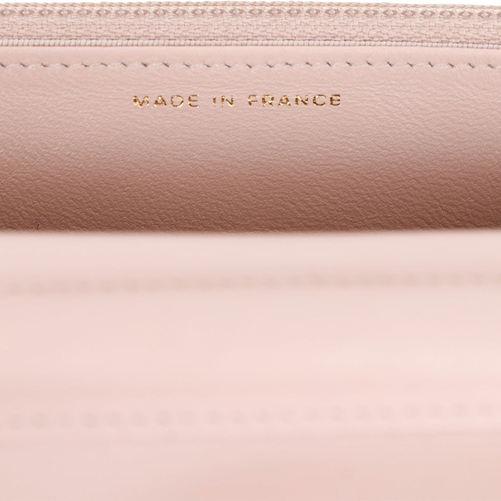 Chanel Wallet on Chain WOC Gold Python Light Gold Hardware