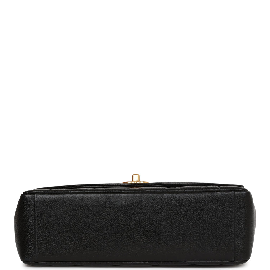 Chanel Vintage Medium Diana Flap Bag Black Caviar Gold Hardware