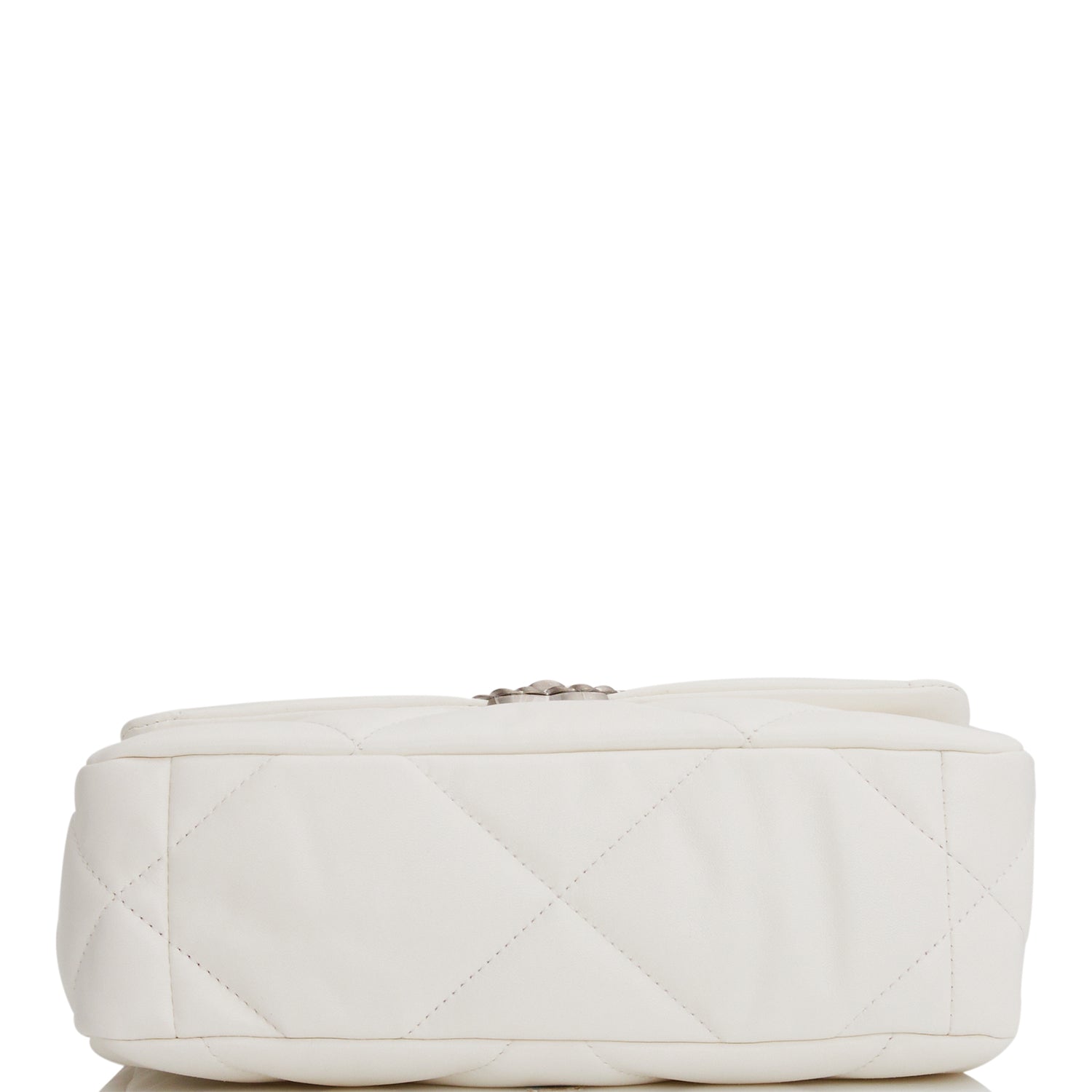 Chanel Medium 19 Flap Bag White Goatskin Mixed Hardware