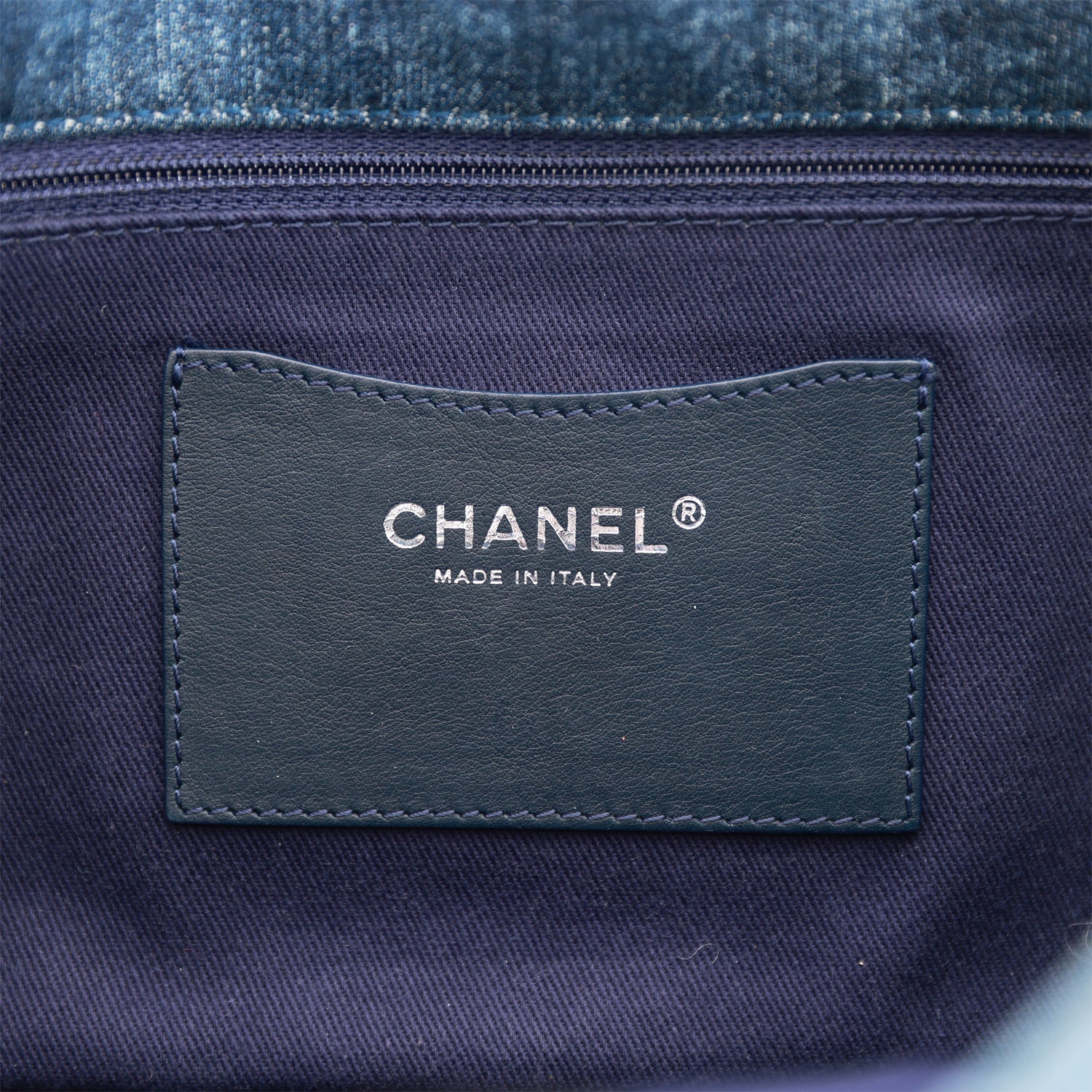 Chanel Camellia Flap Bag Distressed Blue Denim Silver Hardware