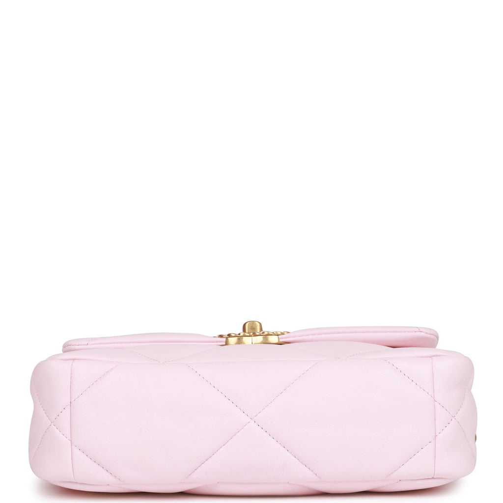 Chanel Medium 19 Flap Bag Light Pink Lambskin Mixed Hardware