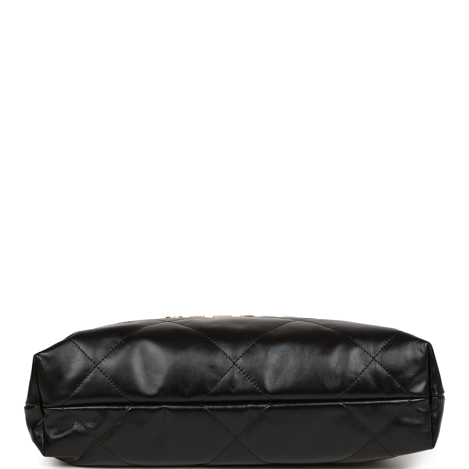 Chanel Small 22 Bag Black Lambskin Antique Gold Hardware