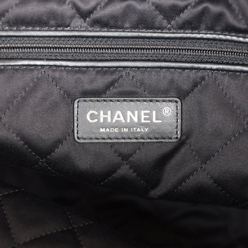 Chanel Small 22 Bag Black Lambskin Antique Gold Hardware