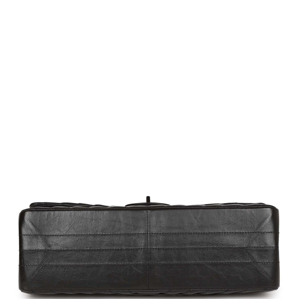Chanel 226 Reissue 2.55 SO Black Chevron Calfskin Black Hardware