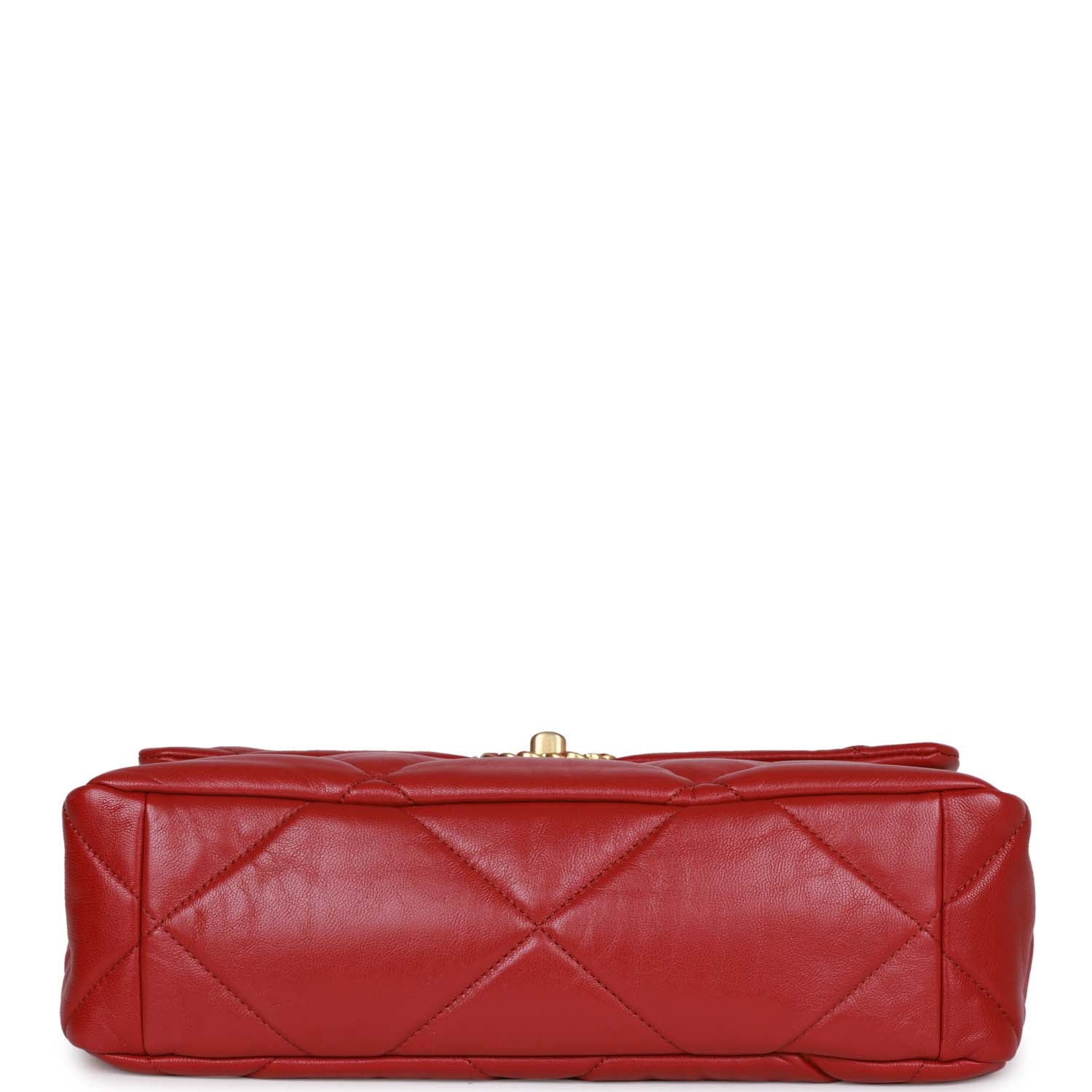 Chanel Medium 19 Flap Bag Red Calfskin Mixed Hardware