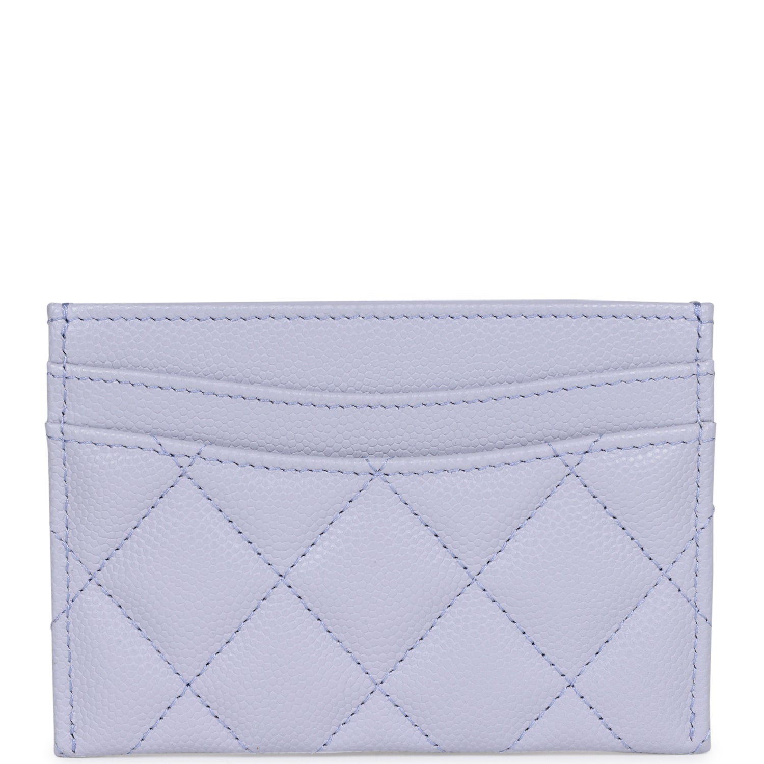 Chanel  Holder Wallet Lilac Caviar Silver Hardware