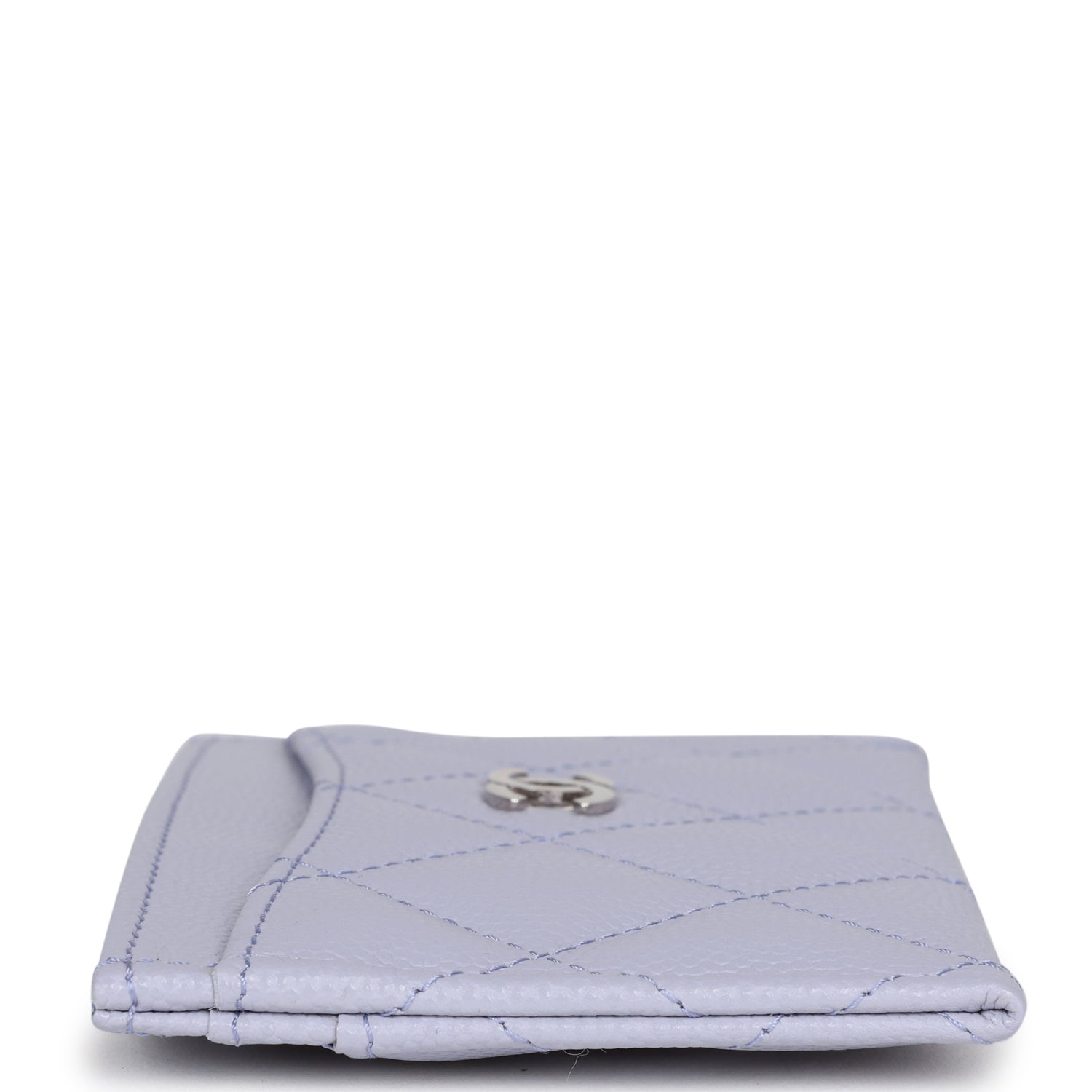 Chanel  Holder Wallet Lilac Caviar Silver Hardware