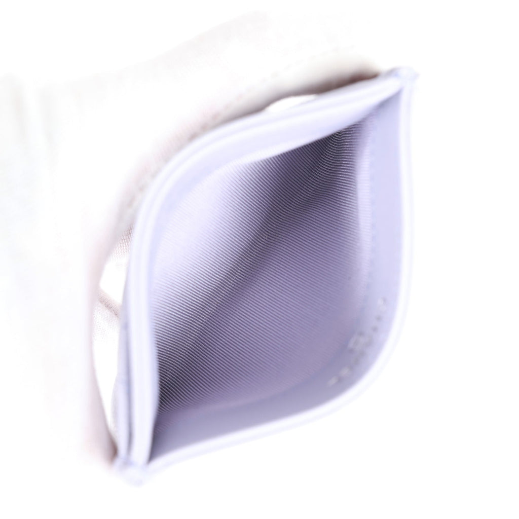 Chanel  Holder Wallet Lilac Caviar Silver Hardware