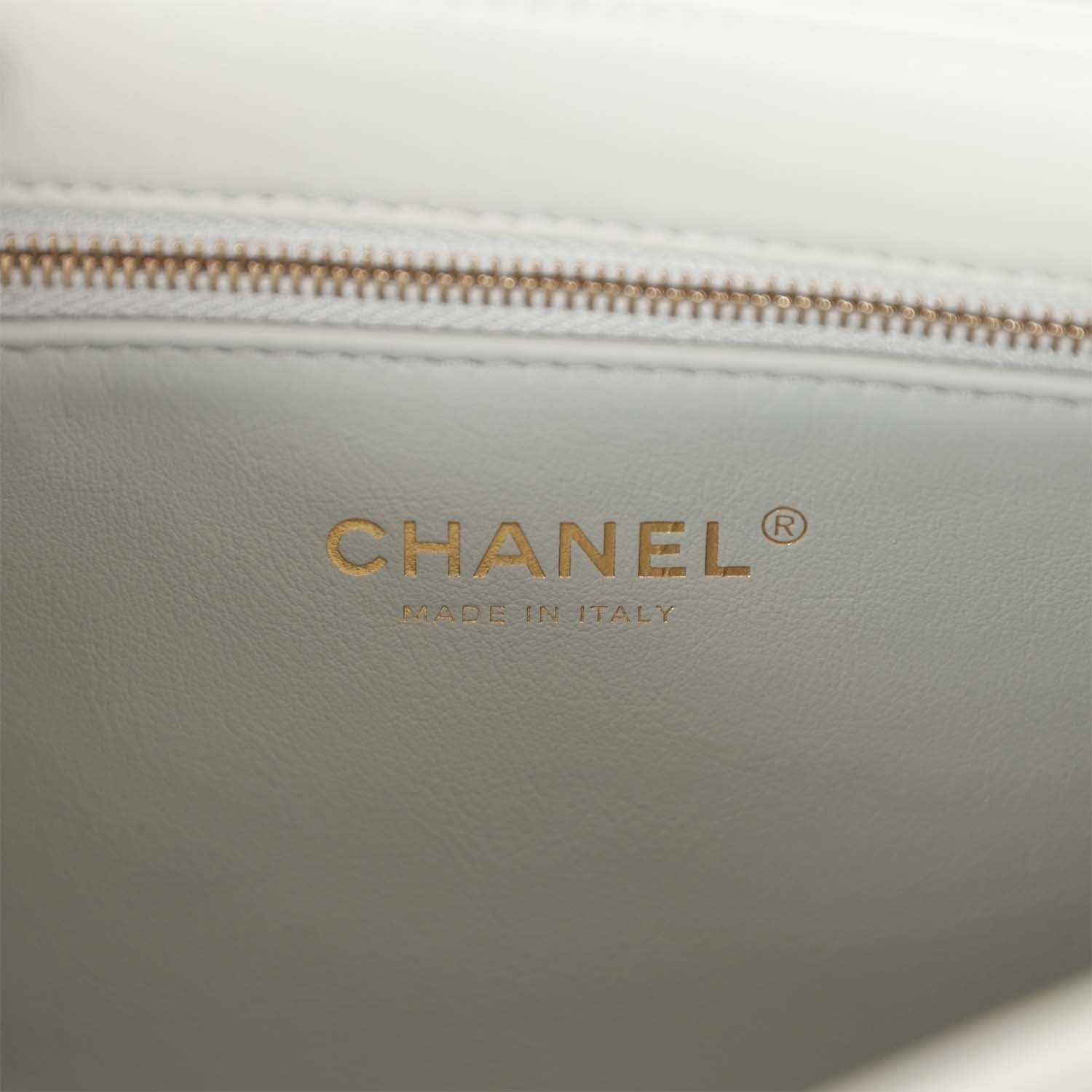 Chanel Large Trendy CC Bag Grey Lambskin Light Gold Hardware