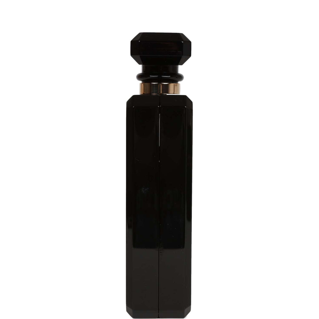 Chanel Minaudiere Perfume Clutch Black Acrylic Light Gold Hardware