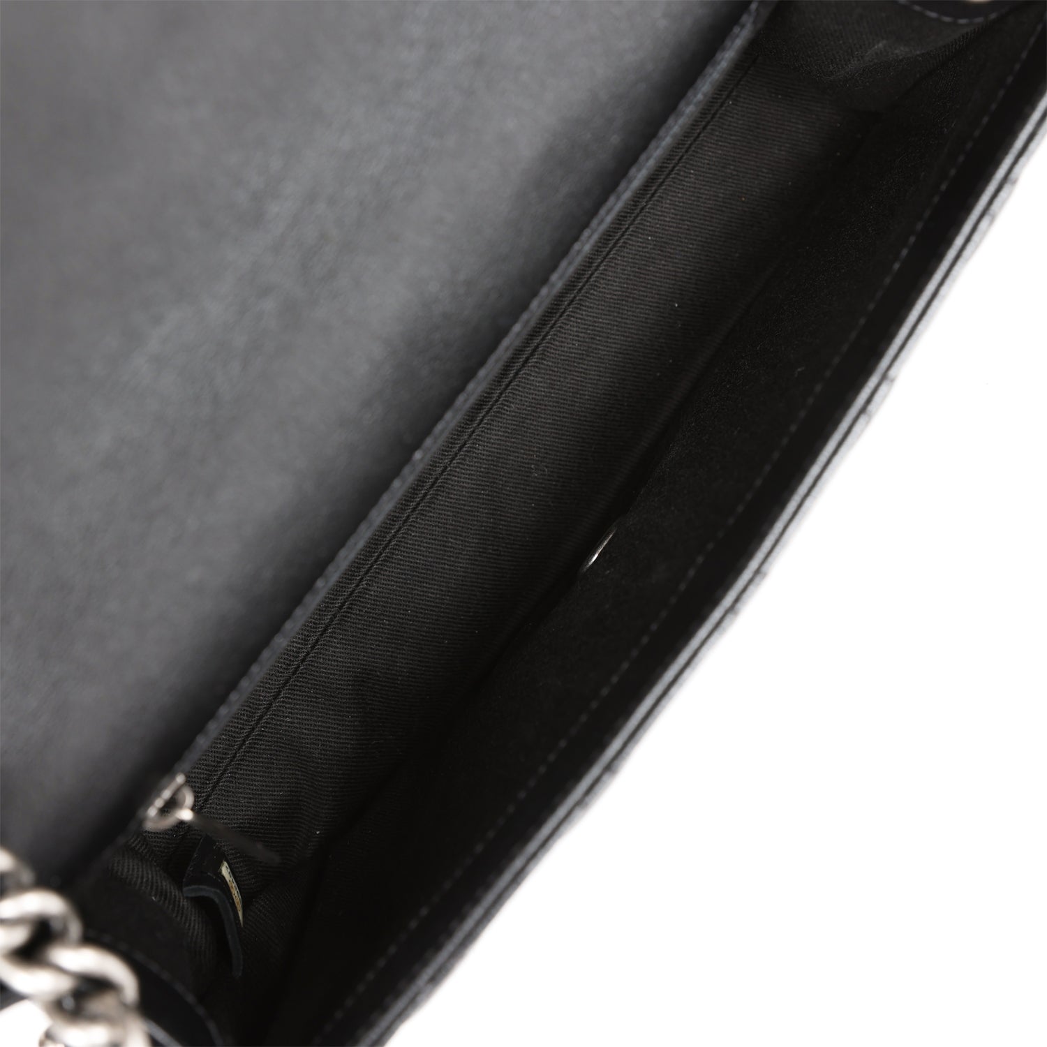 Chanel City Rock Medium Flap Black Goatskin Ruthenium Hardware