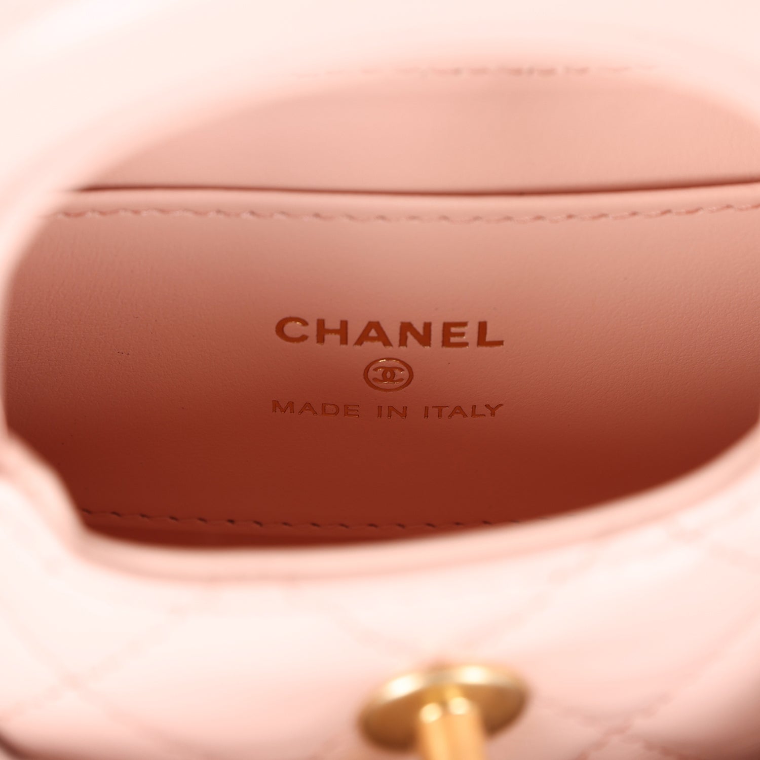 Chanel Nano Kelly Shopper Pink Shiny Aged Calfskin Brushed Gold Hardware