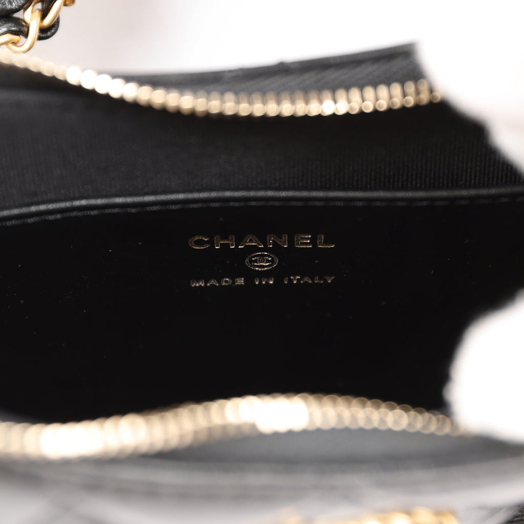 Chanel 19 Hobo Bag Black Aged Calfskin Brushed Gold Hardware