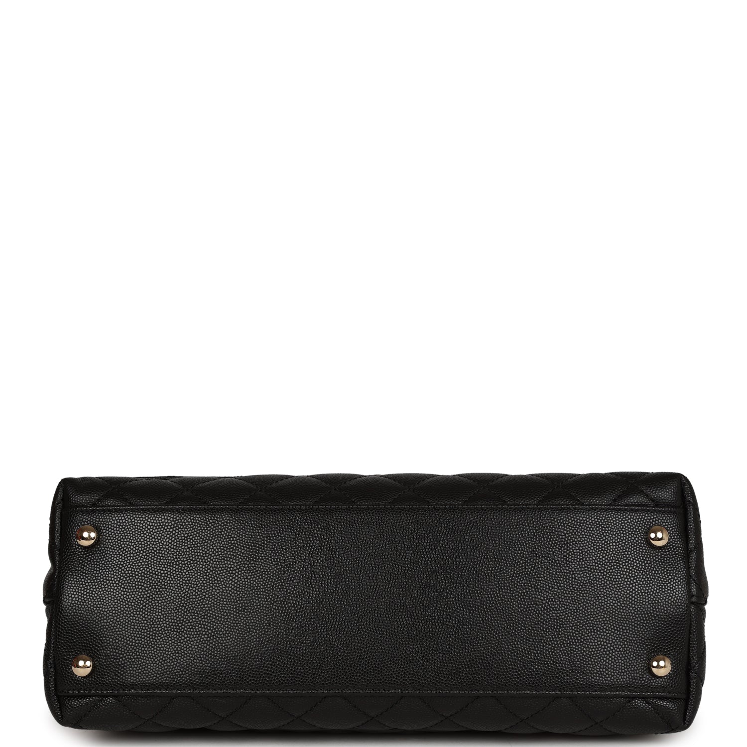 Chanel Small Coco Handle Flap Bag Black Caviar Gold Hardware