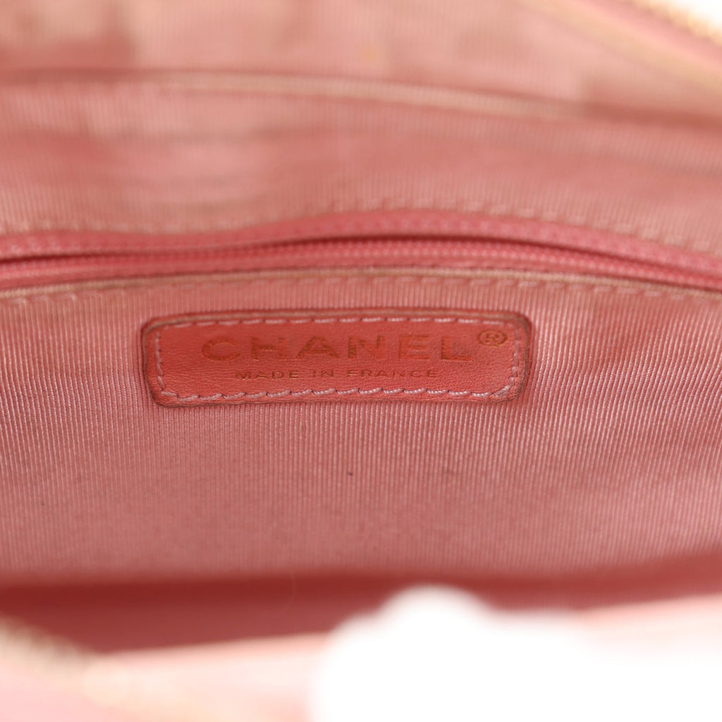 Chanel Vintage Timeless Shoulder Bag Pink Caviar Gold Hardware