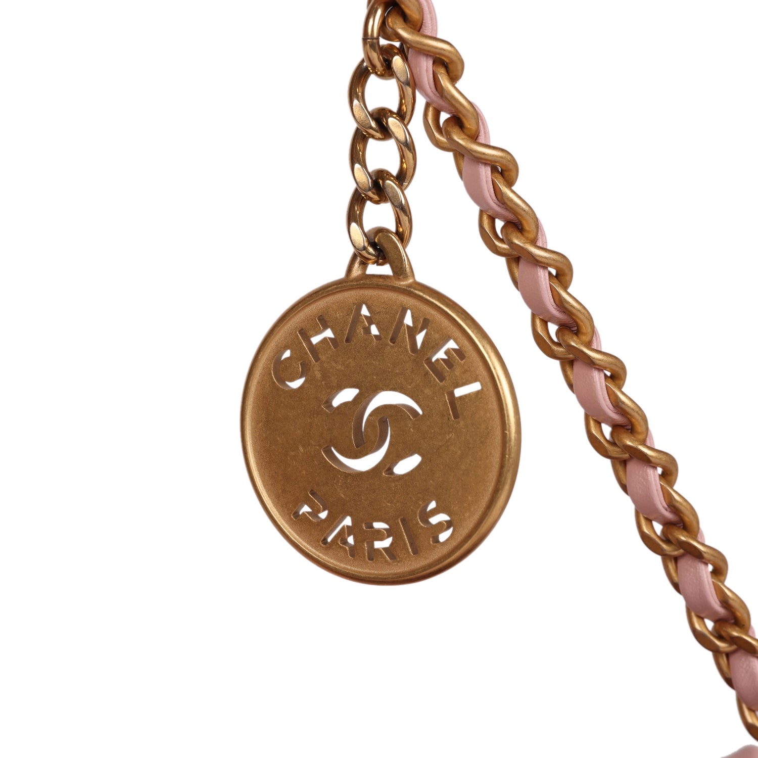 Chanel Mini 22 Bag Pink Calfskin Gold Hardware