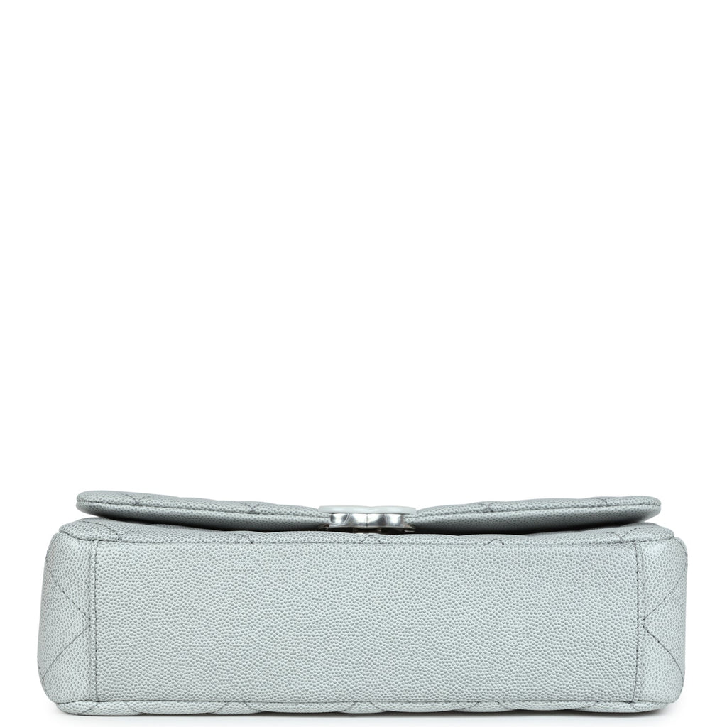 Chanel Small Flap Bag Grey Ombre Caviar Lacquered Metal Hardware