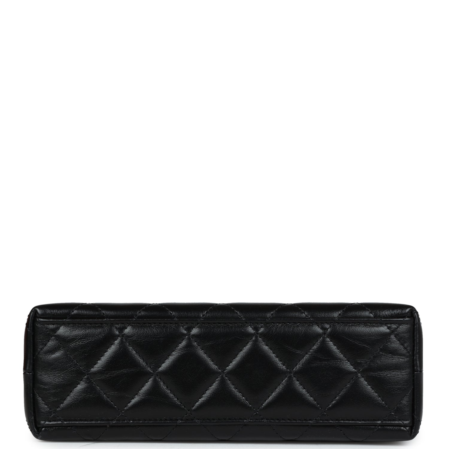 Chanel Small Kelly Shopper Black Shiny Aged Calfskin Brushed Gold Hardware