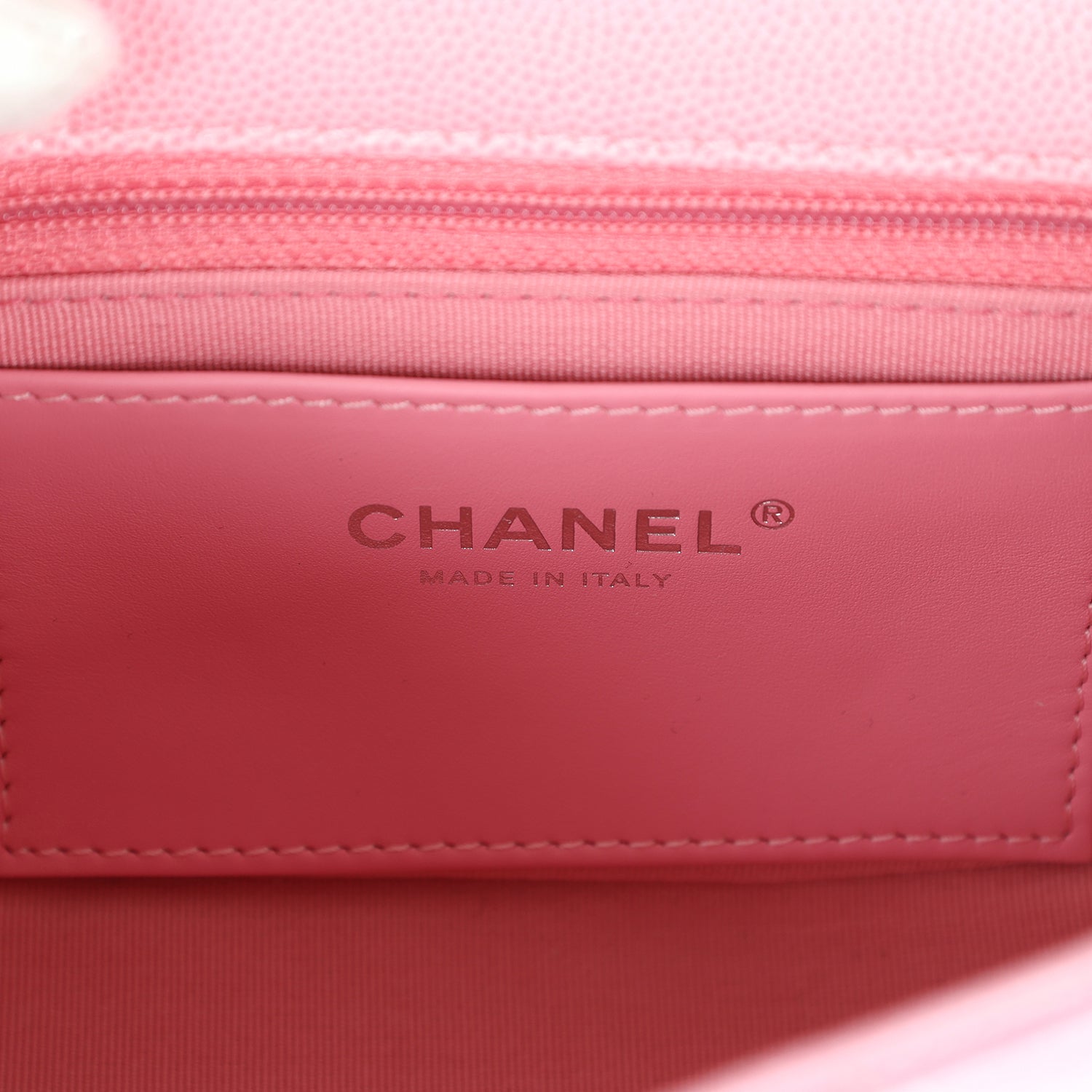 Chanel Mini Flap Bag Pink Ombre Caviar Lacquered Metal Hardware