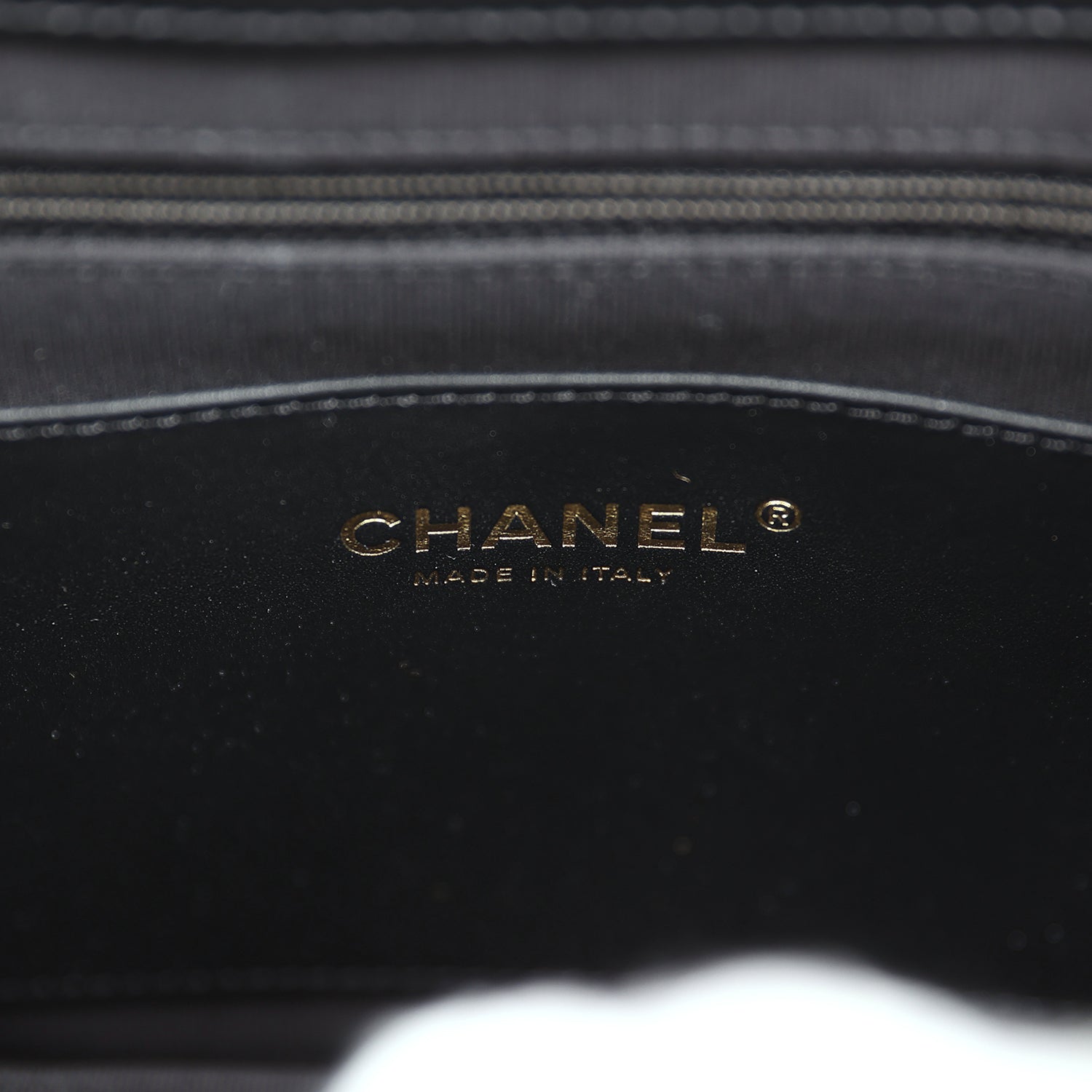Chanel CC Small Shoulder Bag Black Lambskin Antique Gold Hardware