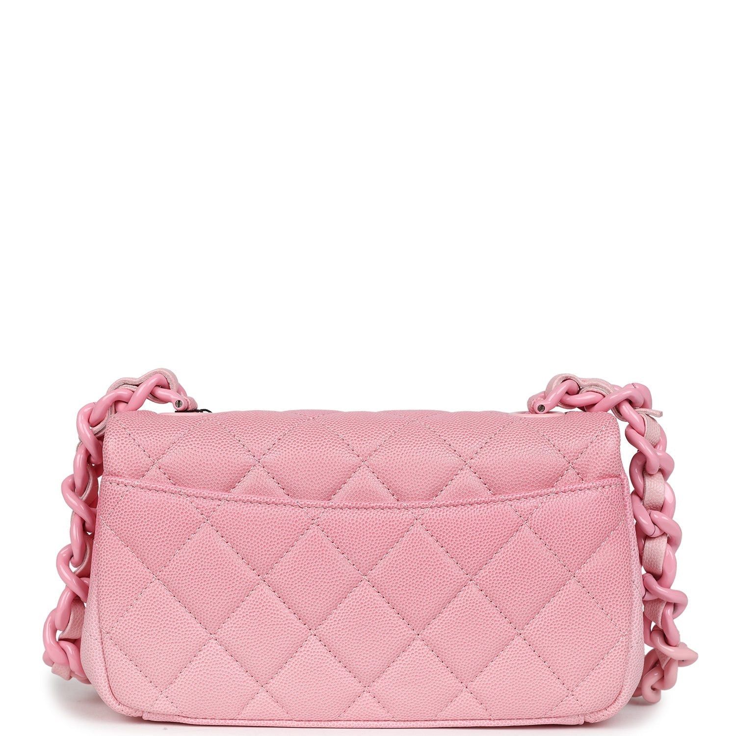 Chanel Mini Flap Bag Pink Ombre Caviar Lacquered Metal Hardware