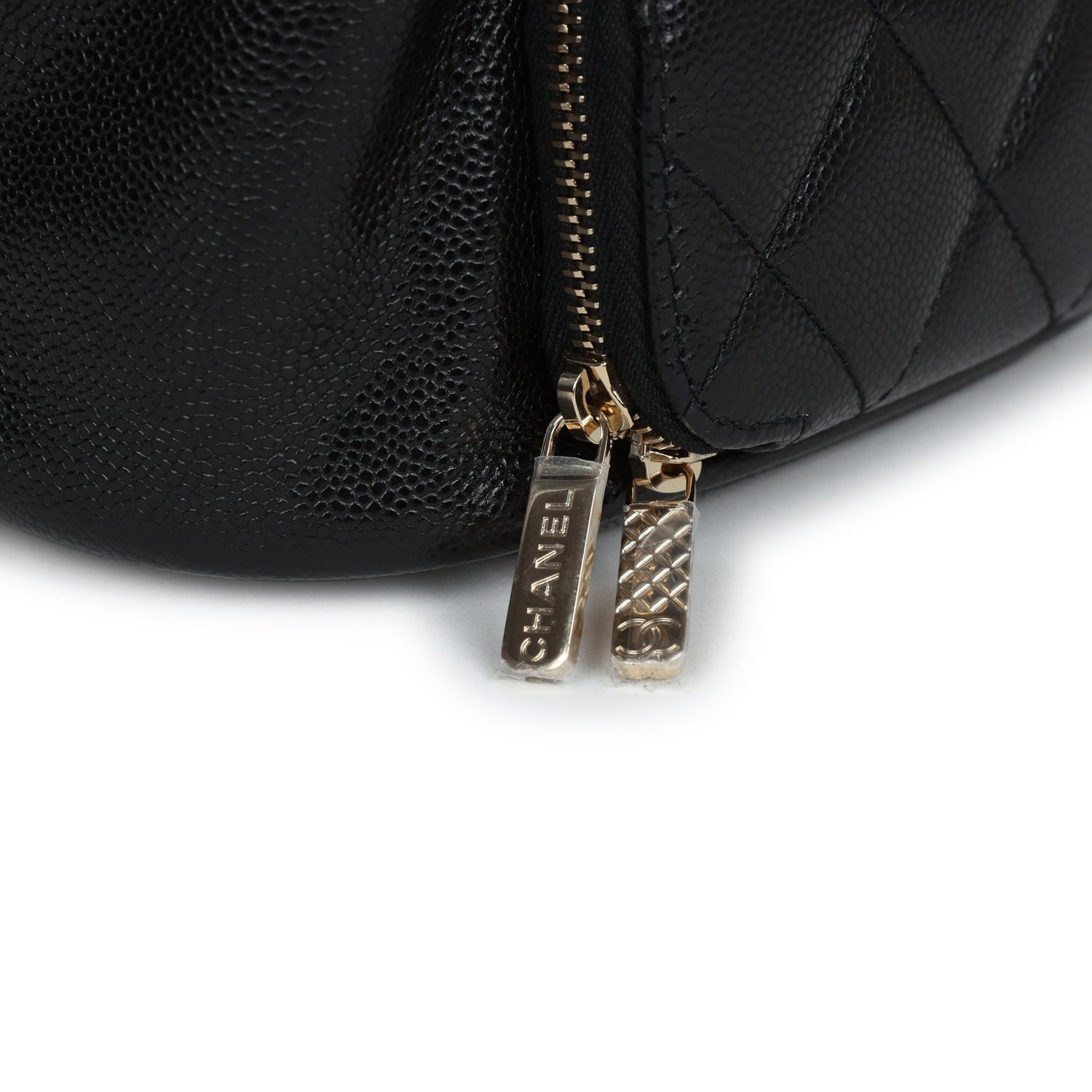 Chanel Small Business Affinity Backpack Black Caviar Light Gold Hardware