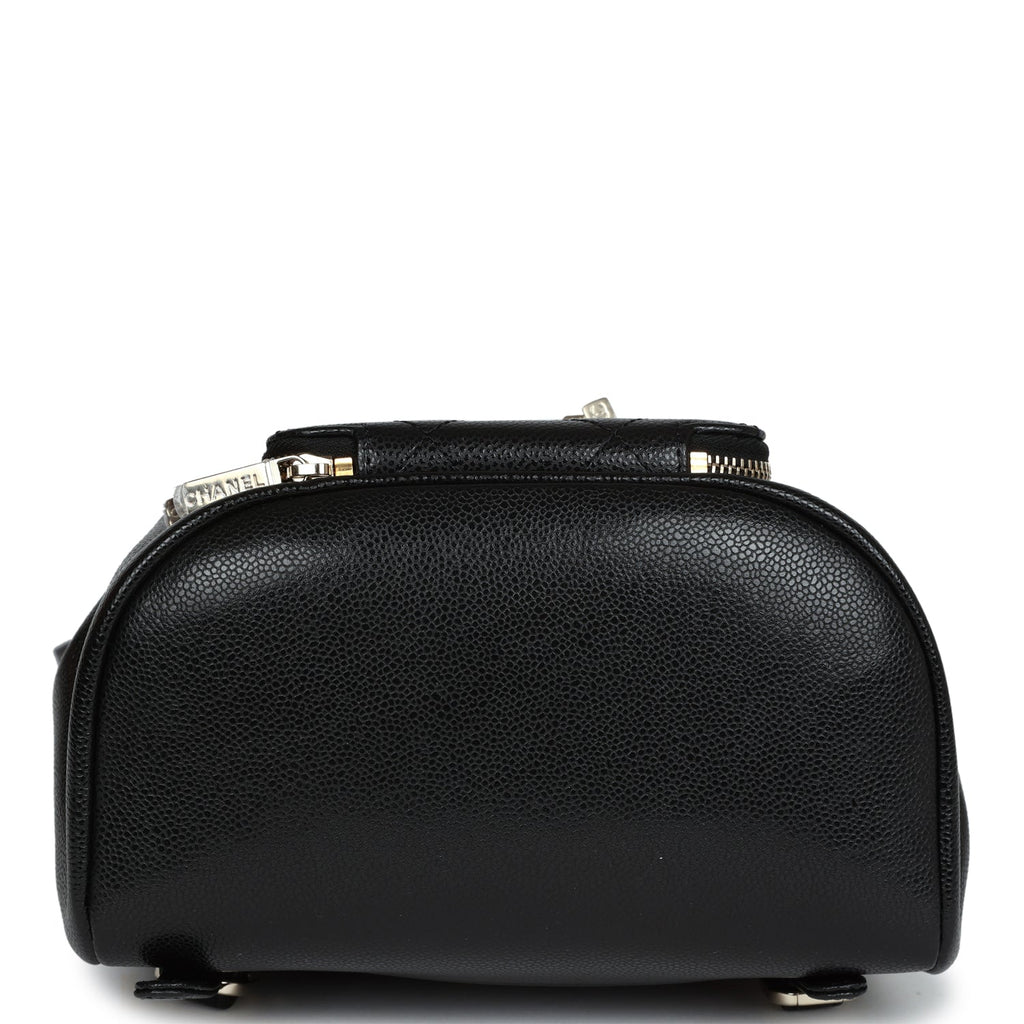 Chanel Small Business Affinity Backpack Black Caviar Light Gold Hardware