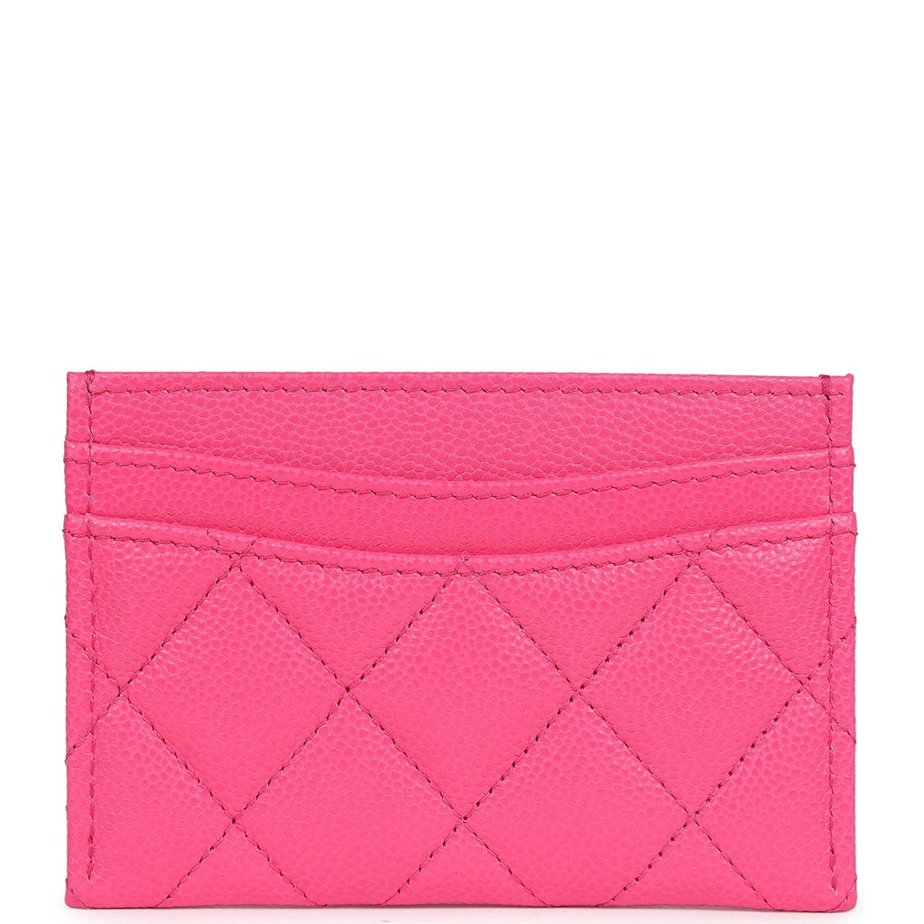 Chanel  Holder Wallet Hot Pink Gold Hardware