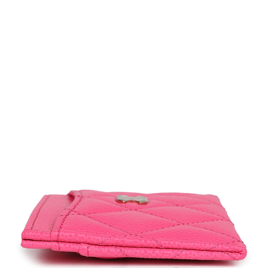 Chanel  Holder Wallet Hot Pink Gold Hardware