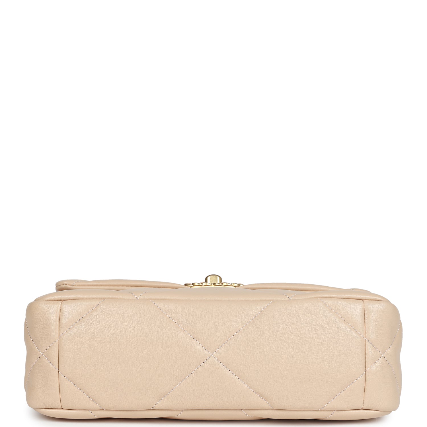 Chanel Medium 19 Flap Light Beige Lambskin Mixed Metal Hardware