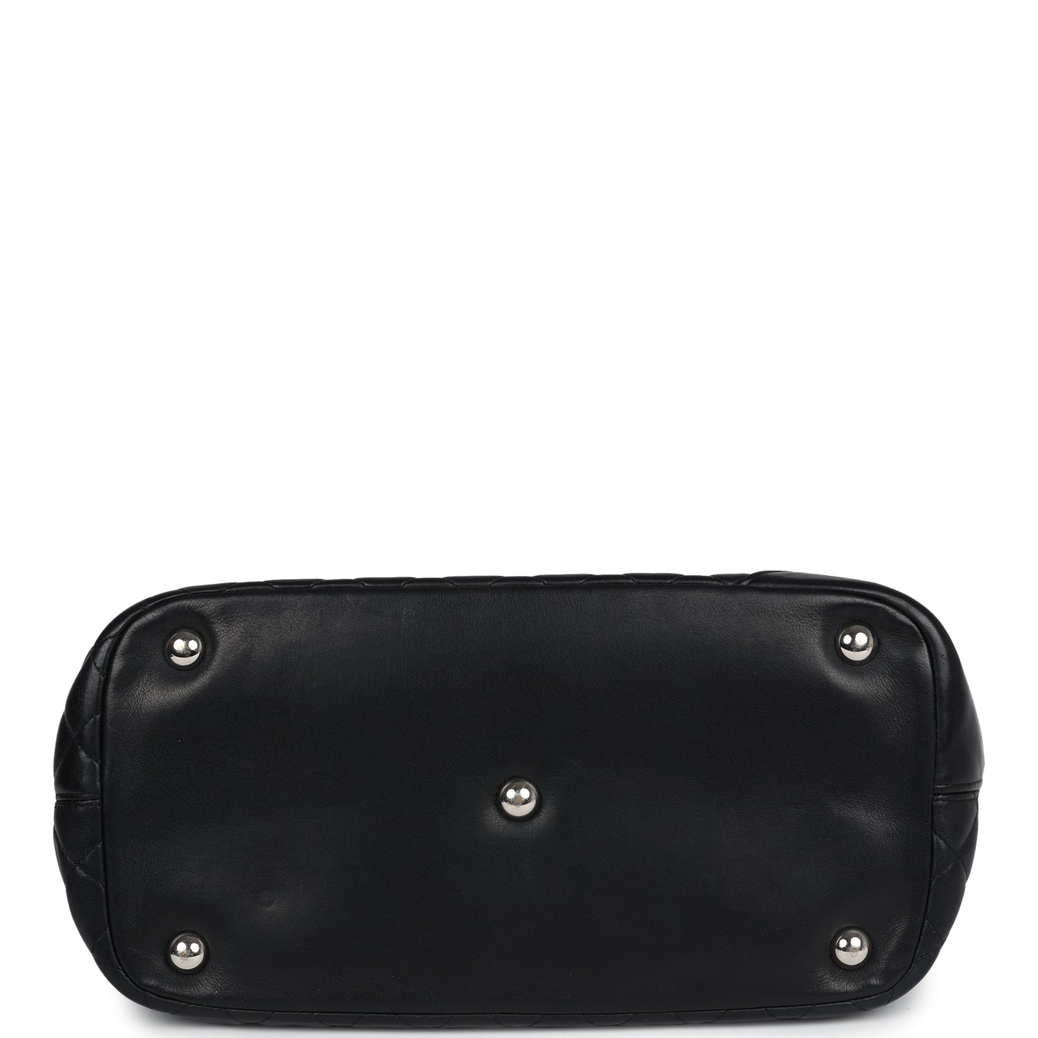 Chanel Large Cambon Ligne Tote Black Calfskin Silver Hardware
