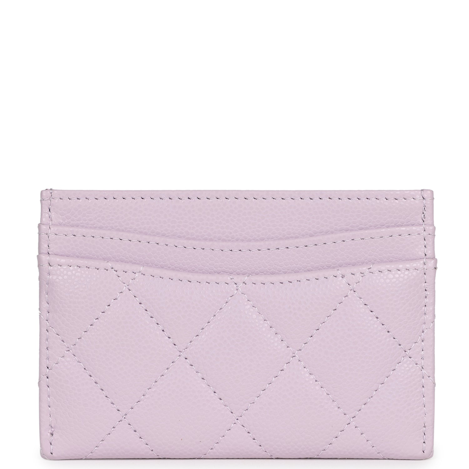 Chanel  Holder Wallet Lilac Caviar Gold Hardware