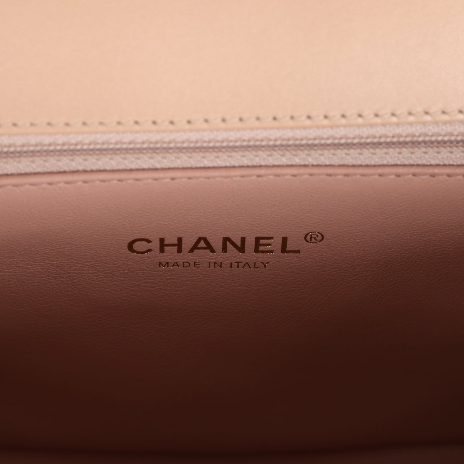 Chanel Medium CC Filigree Flap Bag Beige Caviar Brushed Gold Hardware