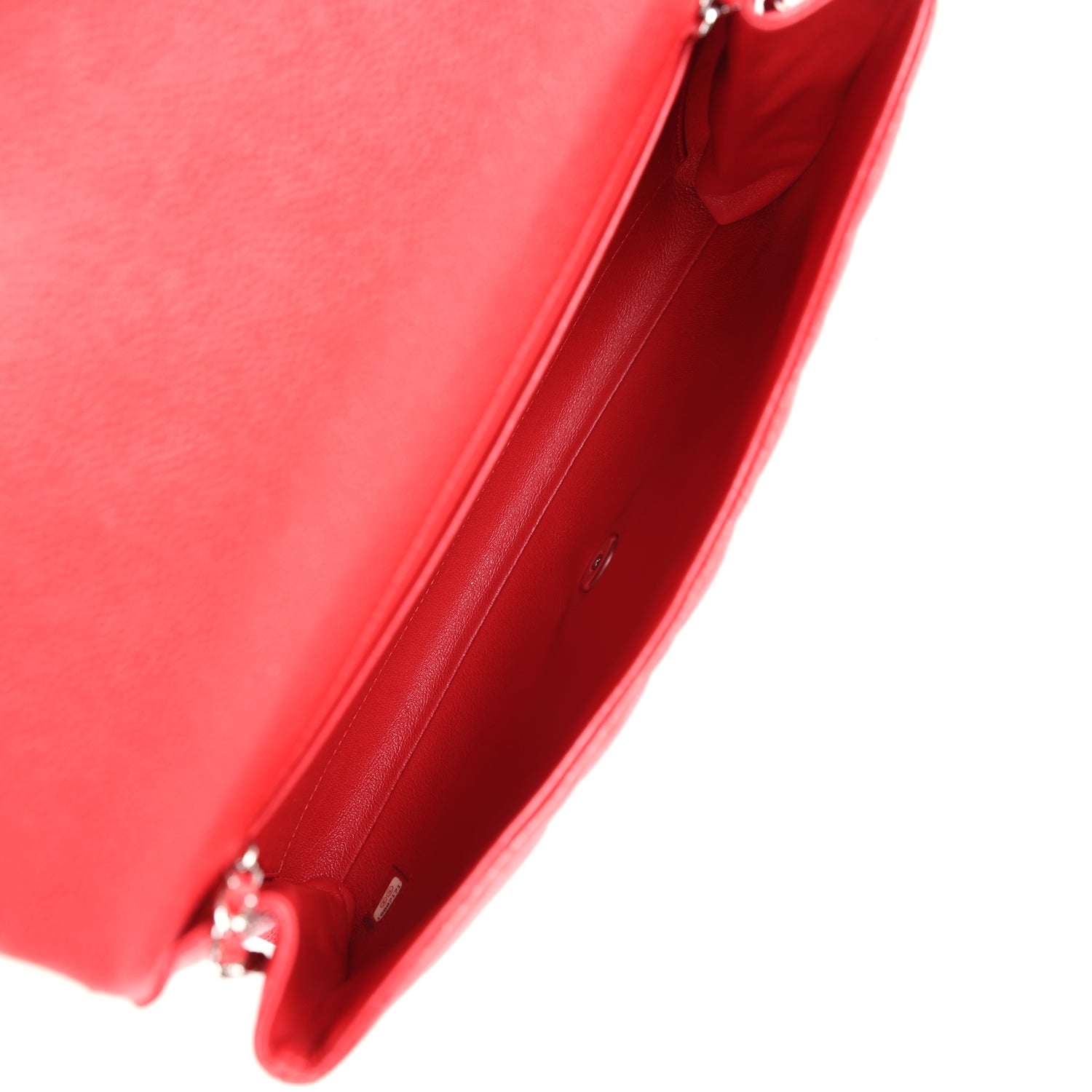 Chanel Clutch with Chain Bag Red Caviar Silver Hardware - Remaining Balance