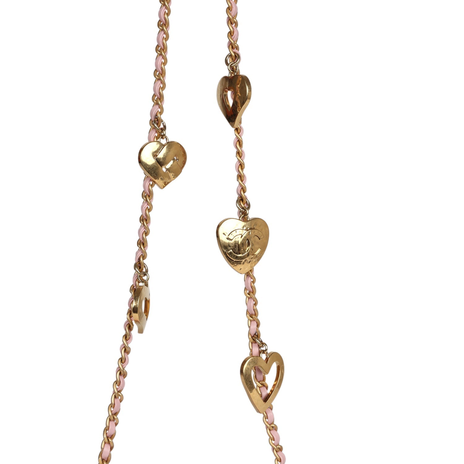 Chanel Mini Rectangular Flap Bag with Heart Chain Pink Lambskin Antique Gold Hardware