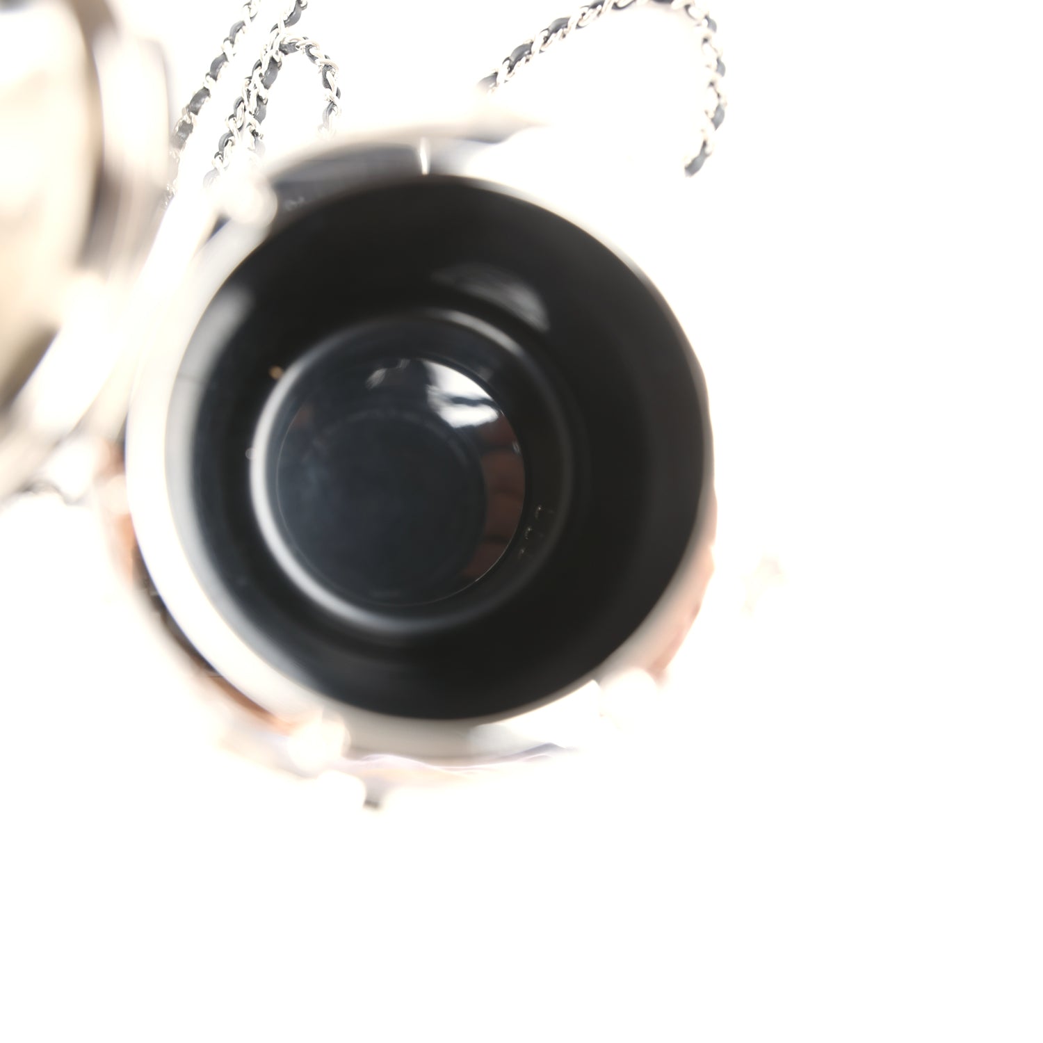 Chanel Limited Edition Rocket Ship Minaudière Bag Black Lucite and Crystals Silver Hardware