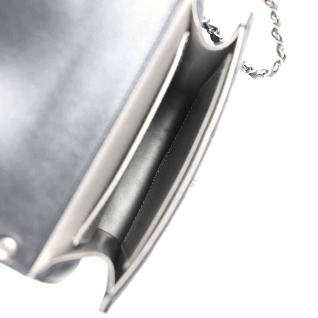 Chanel Chic Pearls Flap Bag Black Calfskin Aged Ruthenium Hardware