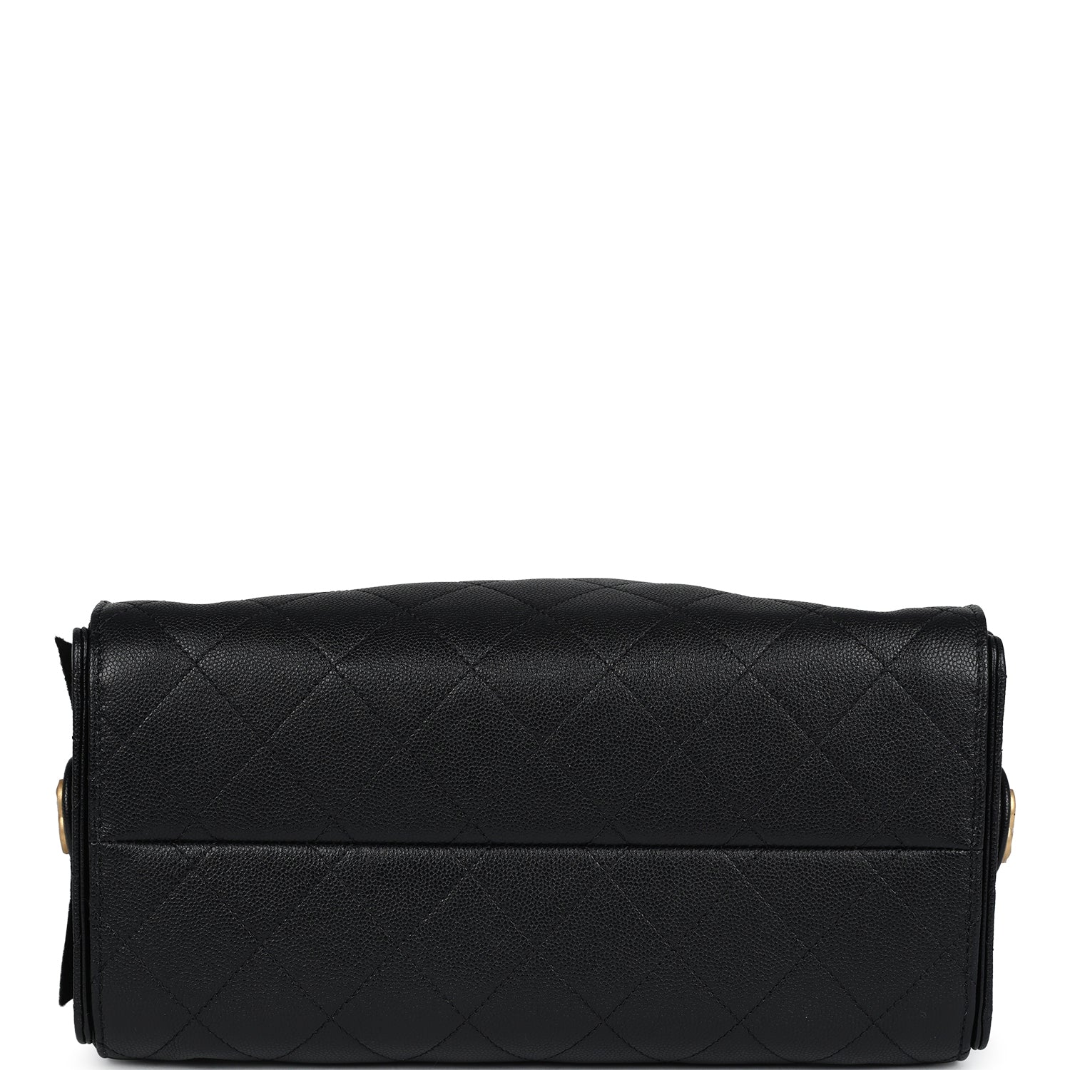 Chanel Small 25 Hobo Bag Black Caviar Antique Gold Hardware