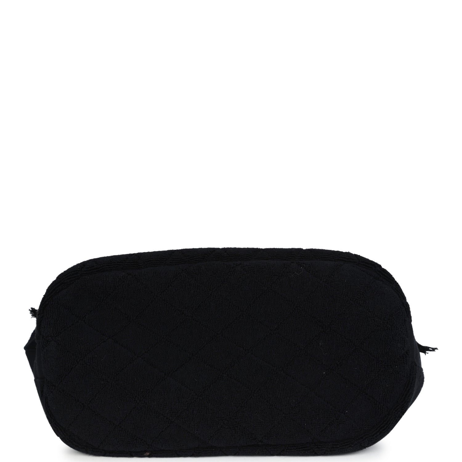 Chanel Coco Beach Tote Black Terry Cloth with Towel