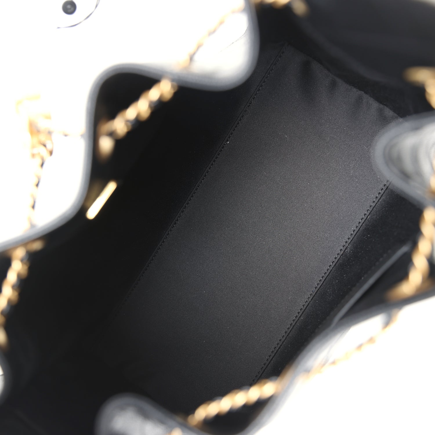 Chanel Small 25 Hobo Bag Black Caviar Antique Gold Hardware
