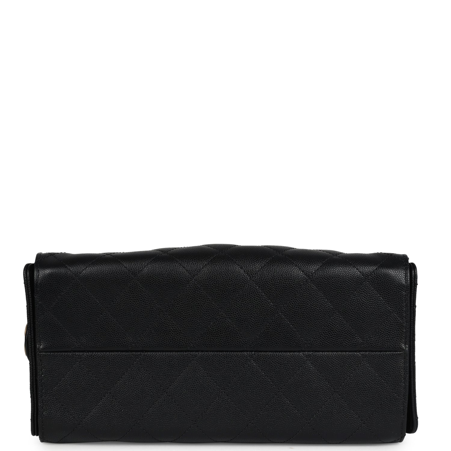 Chanel Small 25 Hobo Bag Black Caviar Antique Gold Hardware