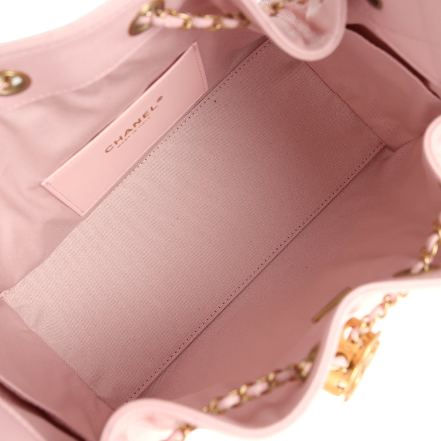 Chanel Small 25 Hobo Bag Light Pink Caviar Antique Gold Hardware