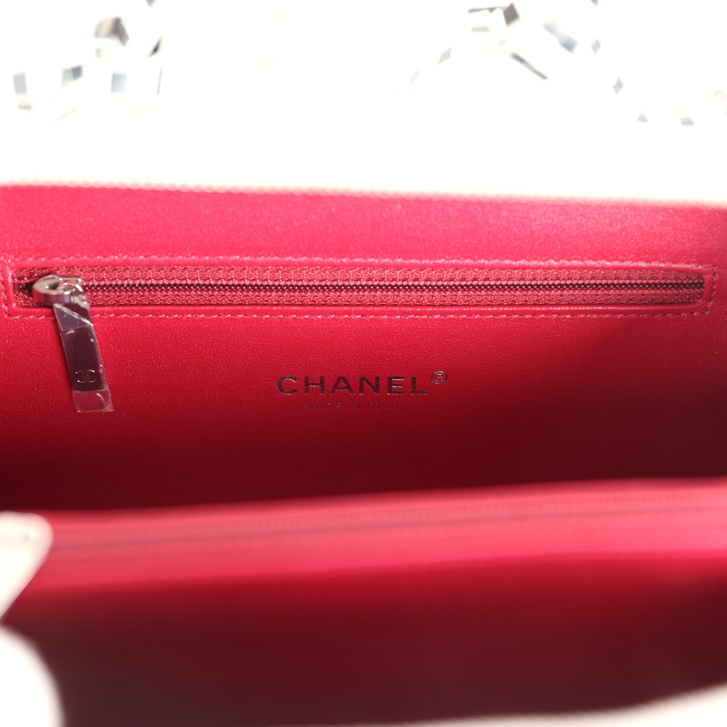 Chanel Medium CC Filigree Vanity Case Black and White Caviar Silver Hardware