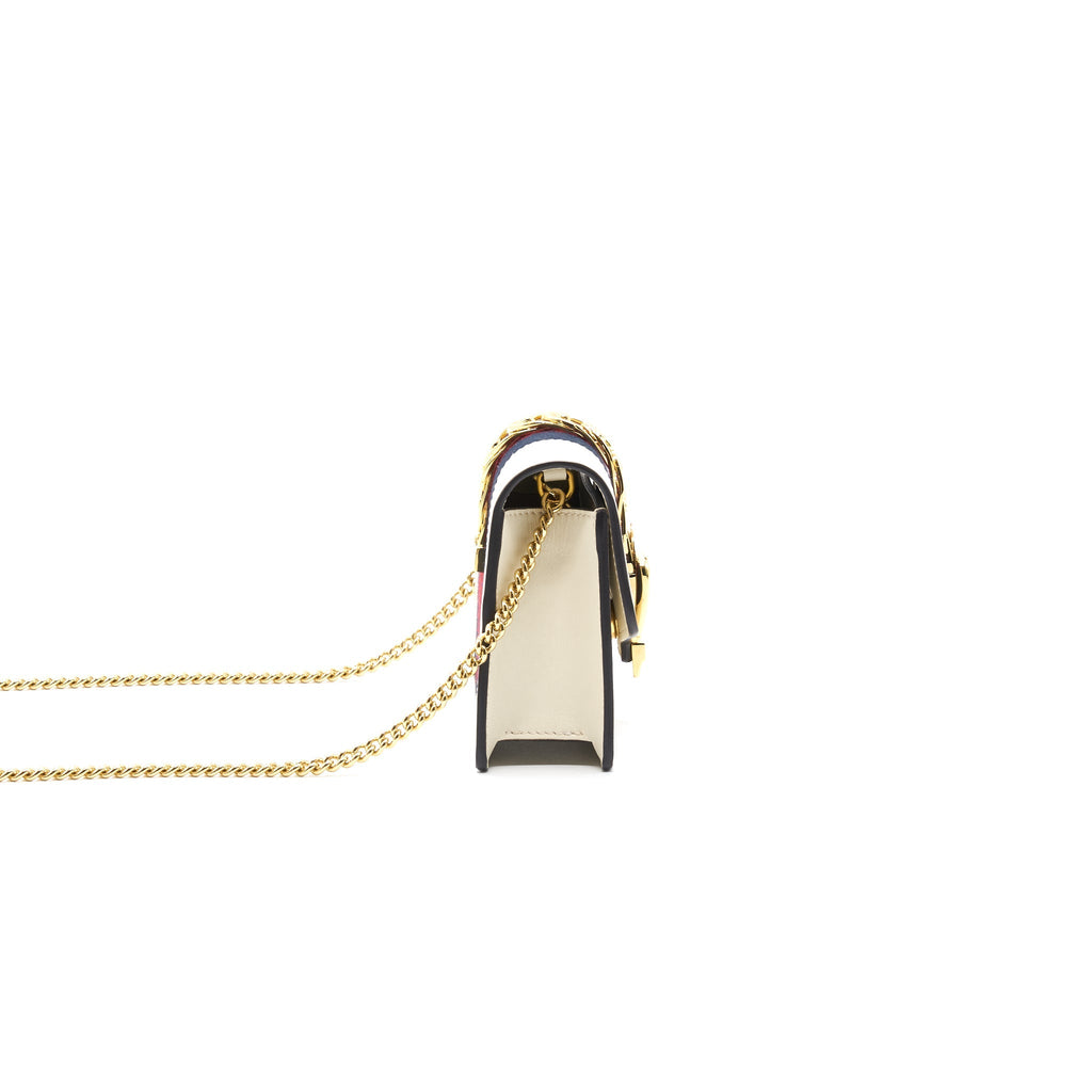 Gucci Sylvie Super mini Bag white with
